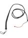 Smiffys Long Bull Whip, Black, Real Leather