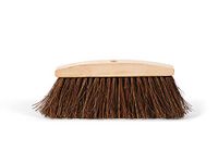 Perfetto Eco Chestnut bezem van palmvezel en houten kuip, naturel, 34 x 5 x 14 cm