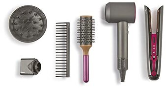 Ods Dyson speelgoed, Deluxe Supersonic Set + Corral haardroger, Supersonic Coral Plaat, cadeau-idee voor kinderen