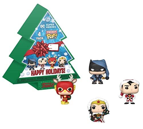 Funko Pocket POP: DC Holiday-Tree Holiday Box - 4 pack