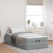 Maison Exclusive Lit bébé de luxe - Ensemble lit et matelas, 2 pièces, tissu gris clair