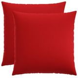 vidaXL - Kussensloop - 6 st - HEERLEN - Rood - 60 x 60 cm - Stof