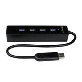 StarTech.com 4-poorts USB 3.0 Hub - Zwart