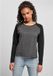 Urban Classics Dames Contrast Raglan Longsleeve Shirt met lange mouwen - XL