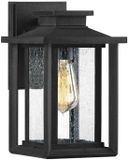 Quoizel LED Lampe murale d'extérieur Wakefield | 1X E27 Max 60W | IP44 | Dimmable | Noir terre