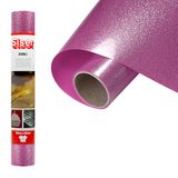 Siser® Sparkle Perfect Pink, 30 cm x 0,5 m, vinyl om op te strijken, glittereffect, voor het personaliseren van stoffen, kleding en accessoires, creatieve hobby's, gemakkelijk te snijden