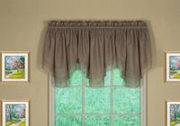 Today's Curtain Emelia Original Voile Ascot 63,5 cm, Taupe, 101,6 cm B x 63,5 cm L