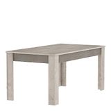 Demeyere Eettafel, uittrekbaar, voor 8 tot 10 personen, kleur: eiken champagne en beton, beige, 170 x 90 x 77,2 cm