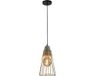 QUVIO Hanglamp industrieel - Beton met kegelvormige kooi - Diameter 14 cm