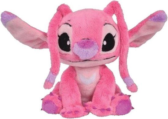 Disney Lilo & Stitch Angel Knuffel - Roze - 17 cm