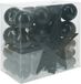 Christmas Decoration Koopman International Christmas Decorations kerstballen set 3,4,6 cm met piek -54dlg - zwart