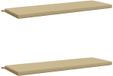 vidaXL Coussins de banc SOEST 2 pièces 100% Polyester Beige 140 x 50 x 5 cm
