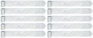 Alberts 845100 Ladenband, gerade, Abschluss abgerundet, feuerverzinkt, Rolle Ø13 mm, Größe 300 x 40 mm, 10er Set