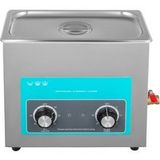 Nettoyeur à ultrasons 6l, acier inoxydable 304, contrôle par bouton, avec chauffage et minuteur pour bijoux, montres, lunettes, circuits imprimés, prothèses dentaires, petites pièces et instruments de
