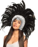 Boland Hoofdtooi Go-go danseres zilver