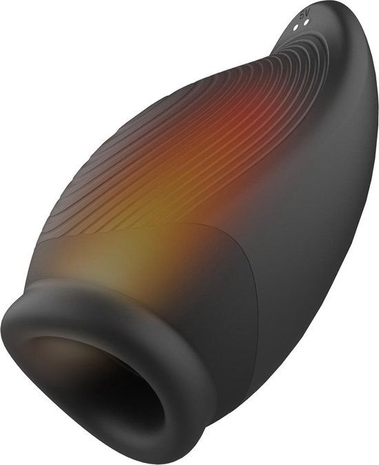 Dream Toys Ramrod Verwarmde Vibrerende Masturbator - Zwart