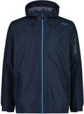 CMP Waterdichte jas met capuchon voor heren, zwart blauw, maat 56