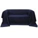 VidaXL Bankhoes microsuede marineblauw 270 x 350 cm