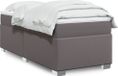 Maison Exclusive - Boxspringbed met matras, grijs, 80 x 200 cm, kunstleer