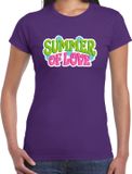 Bellatio Decorations Shoppartners Bv Jaren 60 Flower Power Summer Of Love verkleed shirt paars dames L