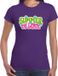 Bellatio Decorations Shoppartners Bv Jaren 60 Flower Power Summer Of Love verkleed shirt paars dames L