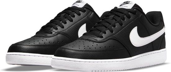 Nike Court Vision Low Next Nature Sneakers - Black/White - Size 40.5