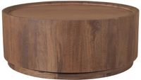 DÉJA Living Salontafel Amber - Rond Donkerbruin Mangohout - 90x90x35cm