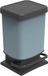 Rotho Paso Afvalbak 20l met deksel, Kunststof (PP gerecycled) BPA-vrij, blauw, 20l (29,3 x 26,6 x 45,7 cm)