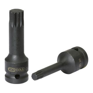 KS Tools 1/2" krachtdop bit meertands, lang, M6 - 1 stuk