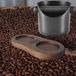 Merkloos Tamping Station met Knock-box voor Koffietampers 49-58 mm - Walnoot Design