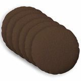 vidaXL Kussensloop Bruin Katoensatijn 6 stuks Ø 60 cm