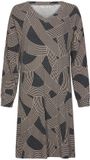Pastunette Premium - Nachthemd - Balance - Viscose/Polyester - Zwart/Beige - Maat 42