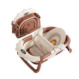 Opvouwbaar XXL babybad met babybadkussen en geïntegreerde thermometer, kinderbad met babybadje, babybad op voet, ideaal als geboortecadeau voor meisjes of jongens