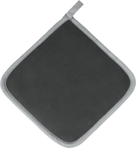 Metaltex Pannenlap Anti-slip 22 X 22 Cm Katoen Grijs/zwart