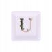 La UNITABLE s.r.l. Vierkant Schoteltje 10 cm - Wit/Goud Porselein