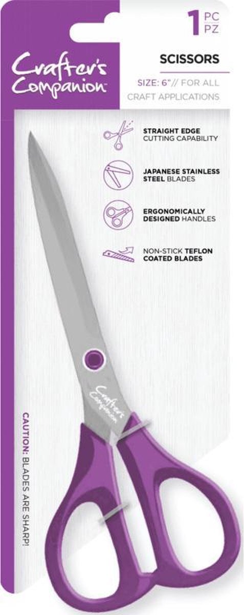 Crafter's Companion Crafter's Companion Schaar - 6 inch (15.2 cm) Straight Cut