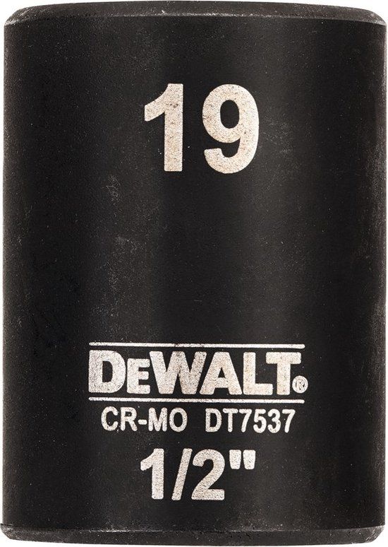 DeWalt DT7537 Impact zeskantdop - 19mm - 1/2" kort
