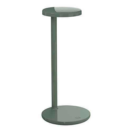 Flos Tafellamp Oblique 4000K LED aluminium salie glans, afmetingen: 15,5 cm x 35 cm, 09.8302.DV