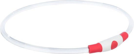 Trixie Halsband USB Flash Light Lichtgevend Oplaadbaar Blauw S-M