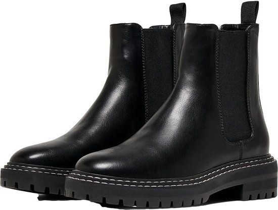 ONLY Beth 2 Pu Leren Laarzen Zwart Dames - Maat 40 - Chelsea boots