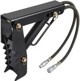 Merkloos / Sans marque Shanghai Sishun Technology Co., Ltd Hydraulische Graafbakgreep, 45 cm (12,7 mm) Dikke Hoogwaardige Graafbakgreep, Zwarte Stalen Lasbevestiging met Hydraulische Cilinder, Mechanisch-Hydraulisch voor Graafbak/Graafmachine