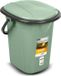 GreenBlue - Portable Tourist Toilet WC Bucket 19L - Camping Toilet - Green/Grey - 38 cm