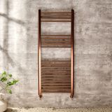 Hudson Reed Sèche-serviettes plat - Cuivre satiné - 120 cm x 50 cm - Design moderne - Chauffage central