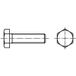 TOOLCRAFT 133691 Boulon à tête hexagonale M14 55 mm Hexagonal extérieur DIN 961 Acier 50 pièce(s)