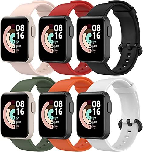 Gransho Watch Strap for Xiaomi Mi Watch Lite/Redmi Watch (6-Pack)
