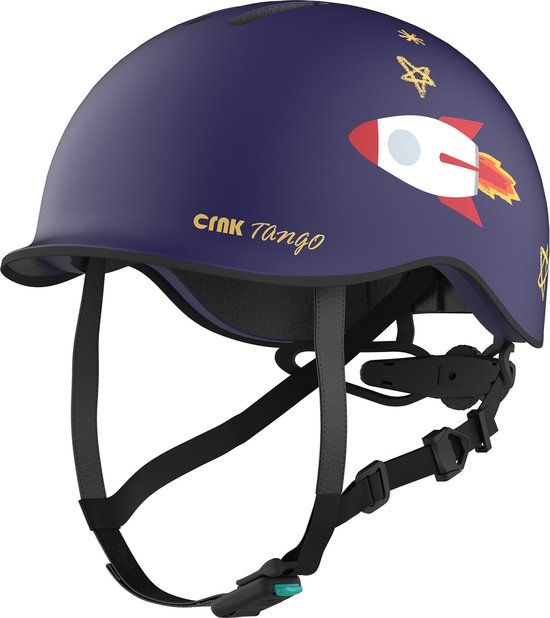 CRNK Tango Junior Kinderhelm Fiets - Blauw - Lichtgewicht - Verstelbaar - 51-56 cm