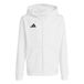 adidas Entrada26 Full Zip Hoodie Kids Sweatshirt, white/black, 9-10 Years