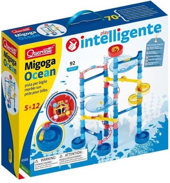 Quercetti Migoga Ocean Knikkerbaan - 92 Onderdelen - Blauw