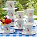 Talking Tables 24 x vintage bloemen middag theekopjes en schotels set voor Moederdag echt heerlijke theekransje kinderen verjaardag babyshower, bruiloft