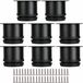 Set de 8 pieds de meuble réglables Noir 5 cm de haut